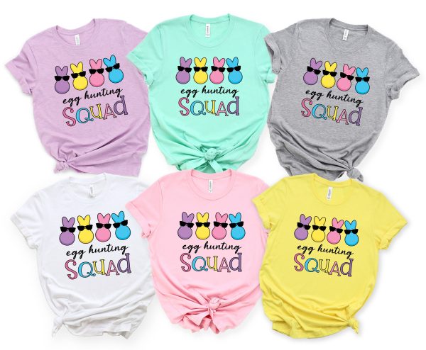 Egg Hunting Squad Easter Party Shirts 2022 For Kids Adults