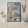 Personalized To Bonus Dad Poster Fathers Day Gift For Stepdad From Stepdaughter Stepson